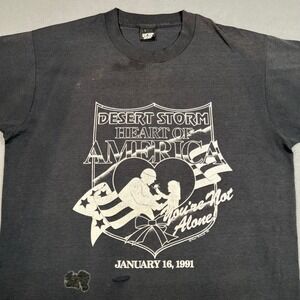 Vintage Desert Storm 1991 T Shirt XL Heart Of America Screen Stars Single Stitch